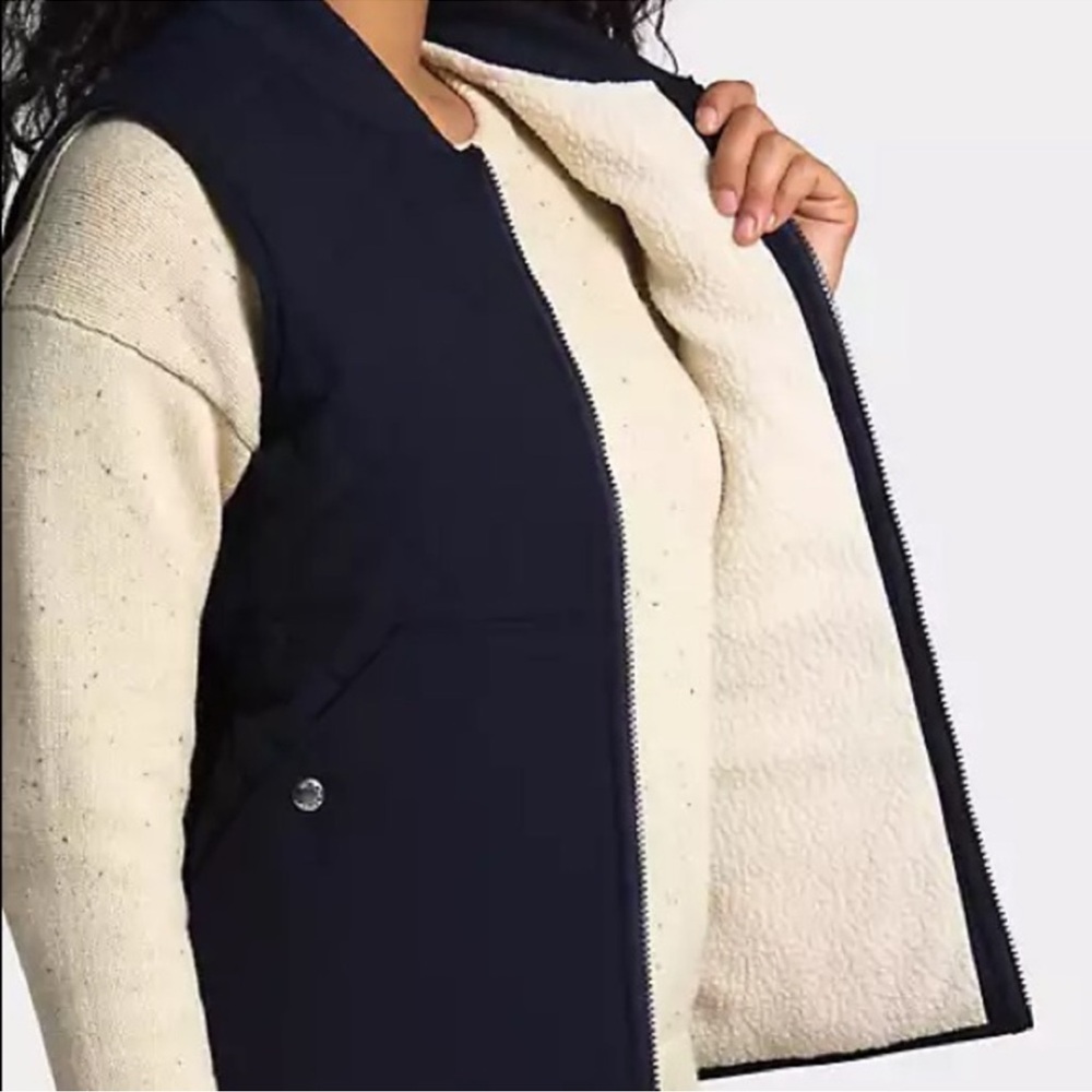 The‎ North Face Cuchillo Sherpa Vest Navy Women Sz M